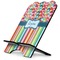Retro Scales & Stripes Stylized Tablet Stand - Side View