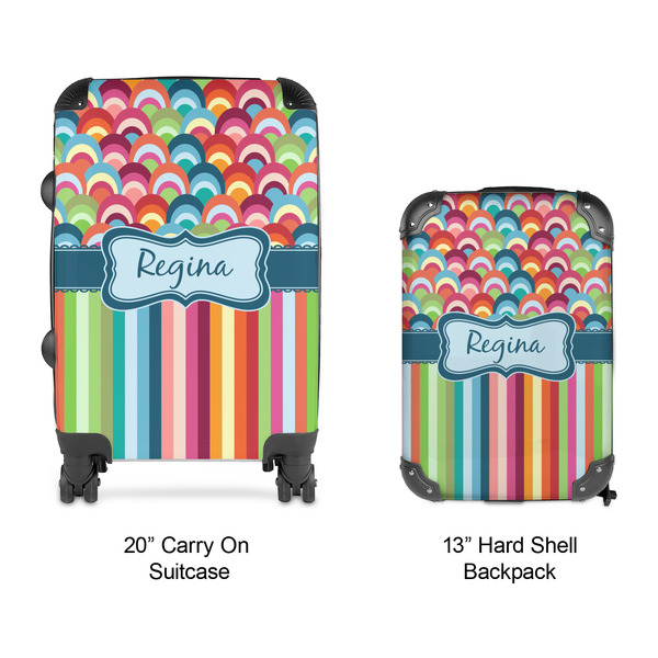 Retro Scales & Stripes Suitcase Set 4 - APPROVAL