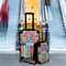 Retro Scales & Stripes Suitcase Set 4 - IN CONTEXT