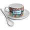Retro Scales & Stripes Tea Cup Single