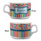 Retro Scales & Stripes Tea Cup - Single Apvl