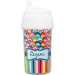 Retro Scales & Stripes Sippy Cup (Personalized)