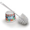Retro Scales & Stripes Toilet Brush (Personalized)