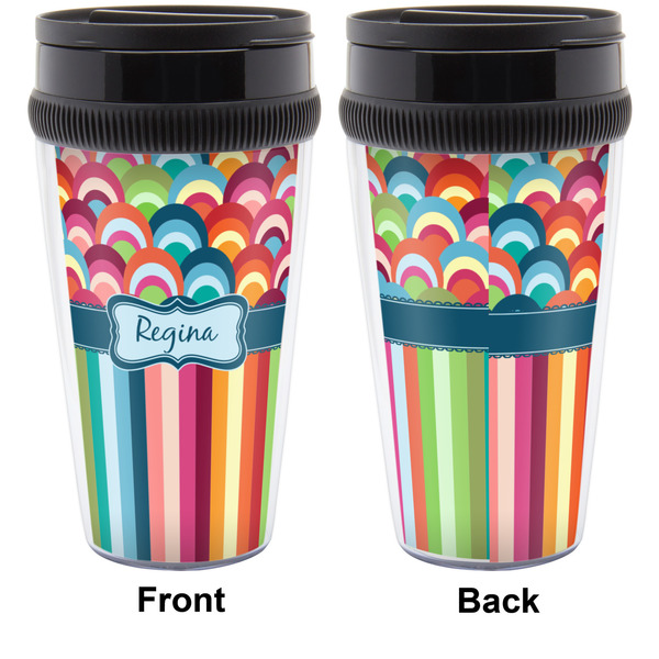 Retro Scales & Stripes Travel Mug Approval (Personalized)