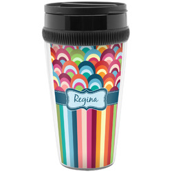 Retro Scales & Stripes Acrylic Travel Mug without Handle (Personalized)
