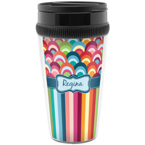 Retro Scales & Stripes Travel Mug (Personalized)