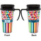 Retro Scales & Stripes Travel Mug with Black Handle - Approval