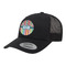 Retro Scales & Stripes Trucker Hat - Black (Personalized)