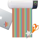 Retro Scales & Stripes Sticker Vinyl Sheet (Permanent)