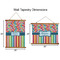 Retro Scales & Stripes Wall Hanging Tapestries - Parent/Sizing