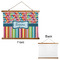 Retro Scales & Stripes Wall Hanging Tapestry - Landscape - APPROVAL