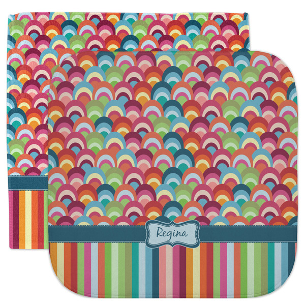 Custom Retro Scales & Stripes Facecloth / Wash Cloth (Personalized)