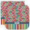 Retro Scales & Stripes Washcloth / Face Towels