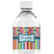 Retro Scales & Stripes Water Bottle Label - Single Front