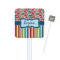 Retro Scales & Stripes Square Plastic Stir Sticks (Personalized)