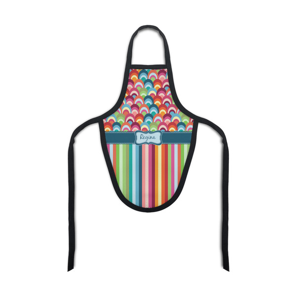 Custom Retro Scales & Stripes Bottle Apron (Personalized)