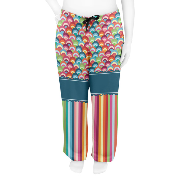 Retro Scales & Stripes Women's Pj on model - Front
