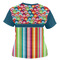 Retro Scales & Stripes Women's T-shirt Back
