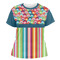 Retro Scales & Stripes Women's Crew T-Shirt - X Large