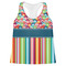 Retro Scales & Stripes Womens Racerback Tank Top - 2X Large