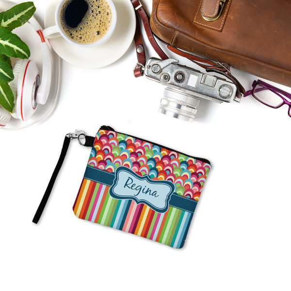 Retro Scales & Stripes Wristlet ID Cases - LIFESTYLE