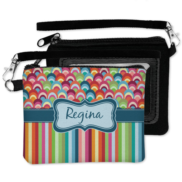 Retro Scales & Stripes Wristlet ID Cases - MAIN