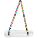 Retro Scales & Stripes Yoga Mat Strap (Personalized)