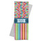 Retro Scales & Stripes Yoga Mat Towel with Yoga Mat