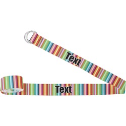 Retro Scales & Stripes Yoga Strap (Personalized)