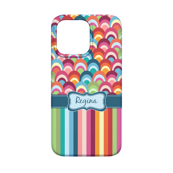 Retro Scales & Stripes iPhone 13 Mini Case - Back
