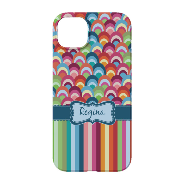 Retro Scales & Stripes iPhone 14 Pro Case - Back