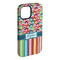 Retro Scales & Stripes iPhone Case - Rubber Lined - iPhone 15 Plus (Personalized)