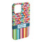 Retro Scales & Stripes iPhone Case - Plastic - iPhone 15 Pro Max (Personalized)