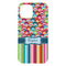 Retro Scales & Stripes iPhone 15 Pro Max Case - Back