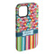 Retro Scales & Stripes iPhone Case - Rubber Lined (Personalized)