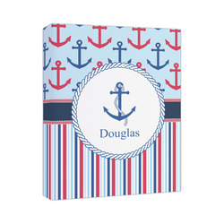 Anchors & Stripes Canvas Print (Personalized)