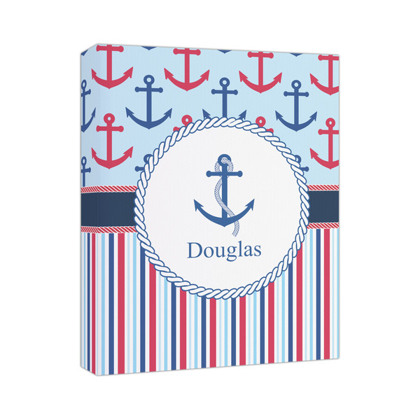Custom Anchors & Stripes Canvas Print (Personalized)