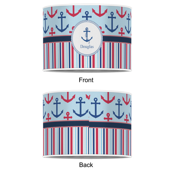 Anchors & Stripes 12" Drum Lampshade - APPROVAL (Poly Film)