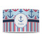 Anchors & Stripes 12" Drum Lampshade - FRONT (Poly Film)