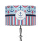 Anchors & Stripes 12" Drum Lampshade - ON STAND (Fabric)