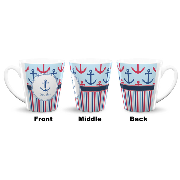 Anchors & Stripes 12 Oz Latte Mug - Approval