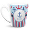 Anchors & Stripes 12 Oz Latte Mug - Front Full