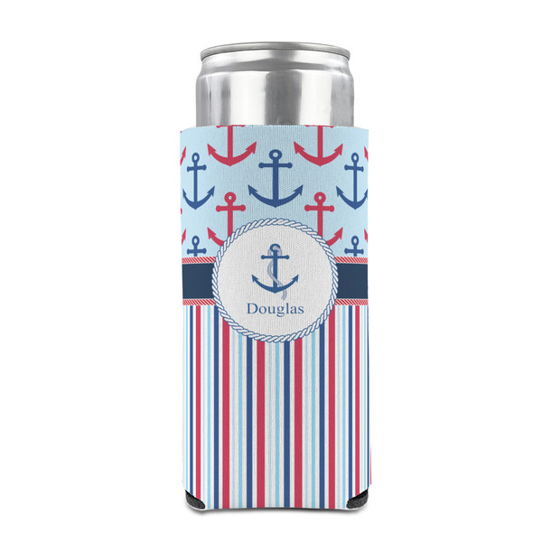 Anchors & Stripes 12oz Tall Can Sleeve - FRONT (on can)