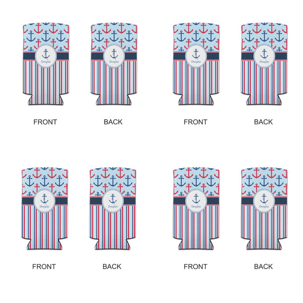 Anchors & Stripes 12oz Tall Can Sleeve - Set of 4 - APPROVAL