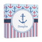 Anchors & Stripes 12x12 - Canvas Print - Angled View