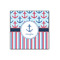 Anchors & Stripes Wood Print - 12x12 (Personalized)