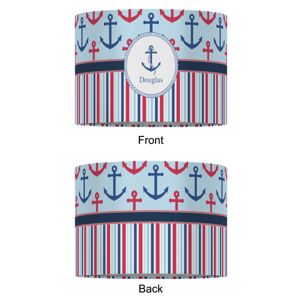 Anchors & Stripes 16" Drum Lampshade - APPROVAL (Fabric)