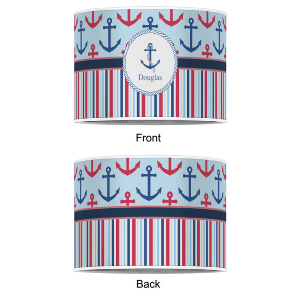 Anchors & Stripes 16" Drum Lampshade - APPROVAL (Poly Film)