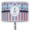 Anchors & Stripes 16" Drum Lampshade - ON STAND (Poly Film)