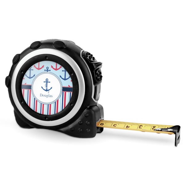 Custom Anchors & Stripes Tape Measure - 16 Ft (Personalized)